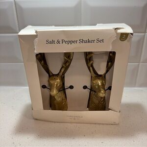 Threshold by Target Gold Deer Salt and Pepper Shaker Set - NEW!